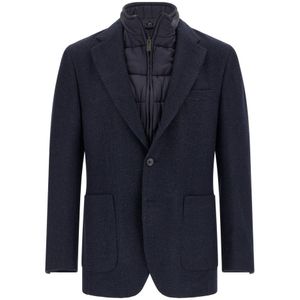 Boggi Milano, Heren, Jassen, Blauw, Maat: XS Wol,