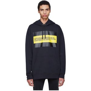 Calvin Klein, Heren, Sweatshirts & Hoodies, Zwart, Maat: M Katoen,