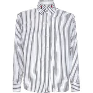 Bottega Veneta, Heren, Overhemden, Wit, Maat: M Katoen,