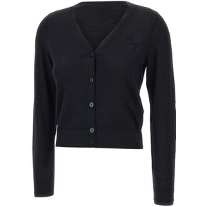 Diesel, Dames, Truien, Zwart, Maat: S Wol,