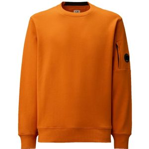 C.p. Company, Heren, Sweatshirts & Hoodies, Oranje, Maat: M Katoen,