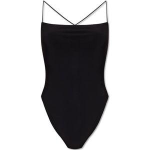 Tory Burch, Dames, Badkleding, Zwart, Maat: L