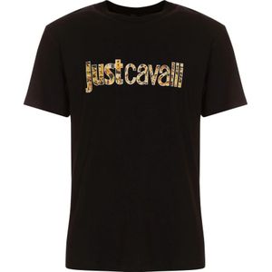 Just Cavalli, Heren, Tops, Zwart, Maat: M