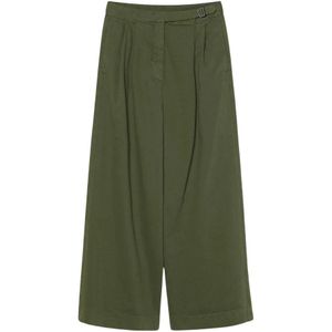 Pomandère, Dames, Broeken, Groen, Maat: XS Katoen,