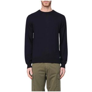 Woolrich, Heren, Truien, Blauw, Maat: XL Wol,