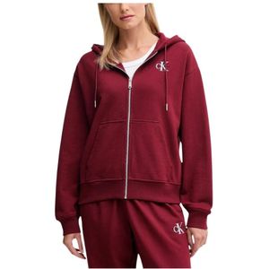 Calvin Klein Jeans - Monologo French Terr - Hoodie - Rood
