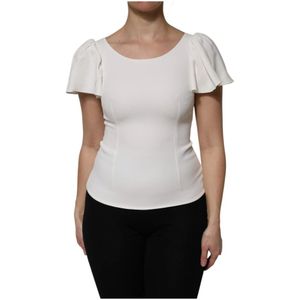 Dolce & Gabbana - Short Sleeves Top - Wit - Blouse
