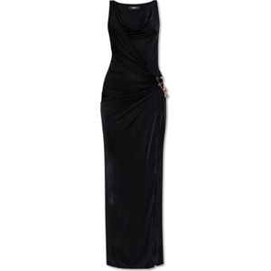 Versace, Dames, Jurken, Zwart, Maat: 2XS Viscose,