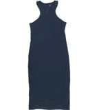 Nike - Geribde Midi-jurk - Blauw - Dames