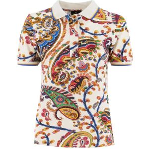 Etro, Dames, Tops, Veelkleurig, Maat: S Piqué,