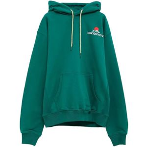 Casablanca, Dames, Sweatshirts & Hoodies, Groen, Maat: L Katoen,