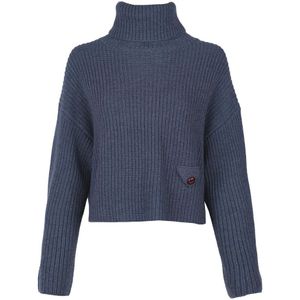 March23, Dames, Truien, Blauw, Maat: S