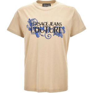 Versace Jeans Couture, Heren, Tops, Beige, Maat: M