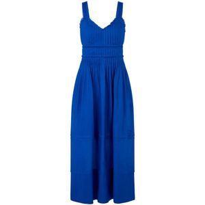 Marc Cain, Dames, Jurken, Blauw, Maat: M Zijde,