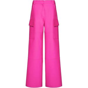 Valentino, Dames, Broeken, Roze, Maat: M Katoen,