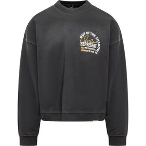 Represent, Heren, Sweatshirts & Hoodies, Zwart, Maat: M Katoen,
