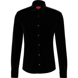 Hugo, Heren, Overhemden, Zwart, Maat: XS