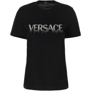 Versace, Dames, Tops, Zwart, Maat: M