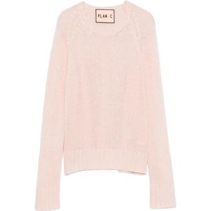 Plan C, Dames, Truien, Roze, Maat: XS Kasjmier,
