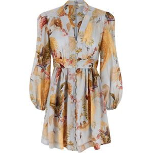 Zimmermann, Dames, Jurken, Veelkleurig, Maat: 2XS Linnen,