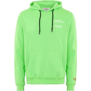 In Gold We Trust, Heren, Sweatshirts & Hoodies, Groen, Maat: S