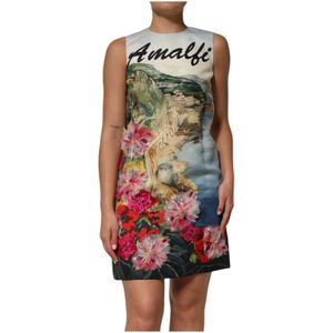 Dolce & Gabbana, Dames, Jurken, Veelkleurig, Maat: XS Zijde,