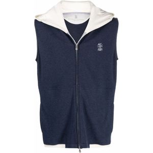 Brunello Cucinelli, Heren, Jassen, Blauw, Maat: M