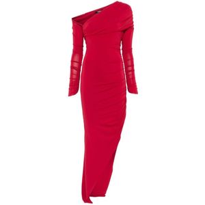 Amen, Dames, Jurken, Rood, Maat: XS Polyamide,