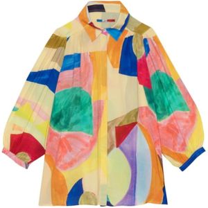 G.Kero, Dames, Blouses & Shirts, Veelkleurig, Maat: XS Viscose,
