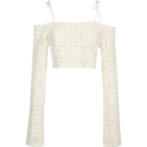 Gcds, Dames, Tops, Beige, Maat: S Katoen,