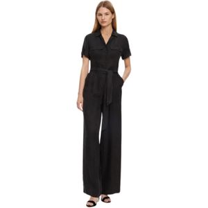 Guess, Dames, Jumpsuits & Playsuits, Zwart, Maat: XS Viscose,