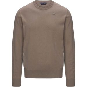 K-Way, Heren, Truien, Beige, Maat: L Katoen,