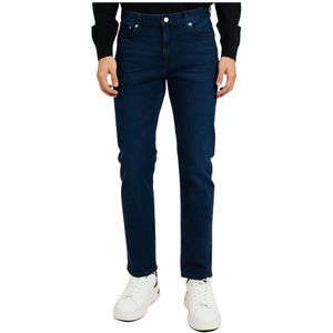 Slim fit jeans van katoenmix, model 'BLEECKER'