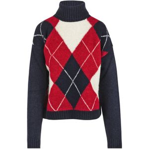 Semicouture, Dames, Truien, Veelkleurig, Maat: XS Wol,