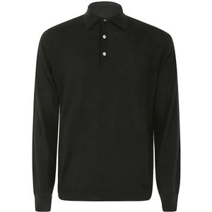 Filippo De Laurentiis, Heren, Tops, Zwart, Maat: 2XL Katoen,