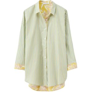 Rosso35, Dames, Blouses & Shirts, Veelkleurig, Maat: XL Katoen,