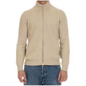 Moorer, Heren, Truien, Beige, Maat: M Kasjmier,