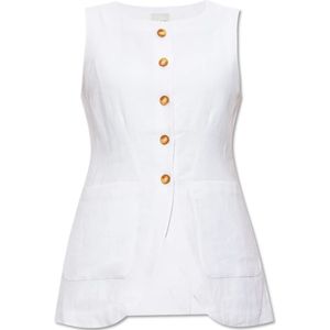 Posse, Dames, Jassen, Wit, Maat: XS Linnen,