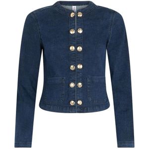 Liu Jo, Dames, Jassen, Blauw, Maat: XS Denim,
