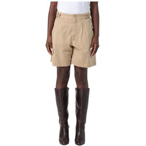 Isabel Marant, Dames, Korte broeken, Beige, Maat: 2XS