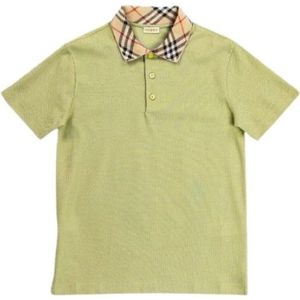 Burberry, Heren, Tops, Groen, Maat: S Katoen,