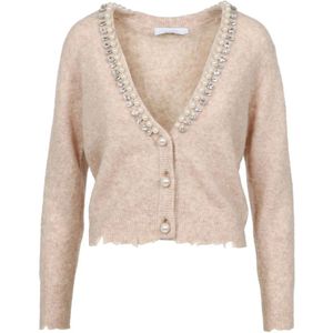 Kaos, Dames, Truien, Beige, Maat: L Wol,