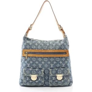 Louis Vuitton Vintage, Dames, Pre-owned, Blauw, Maat: ONE Size Denim,