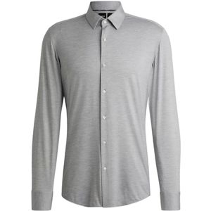 Hugo, Heren, Overhemden, Grijs, Maat: S