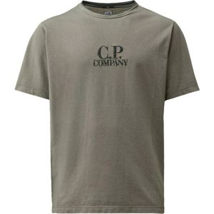 C.p. Company, Heren, Tops, Groen, Maat: M Katoen,