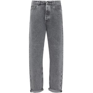 Brunello Cucinelli, Heren, Jeans, Grijs, Maat: M Denim,