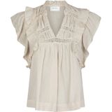 Neo Noir - Jayla S Voile Blouse - Beige - Katoen