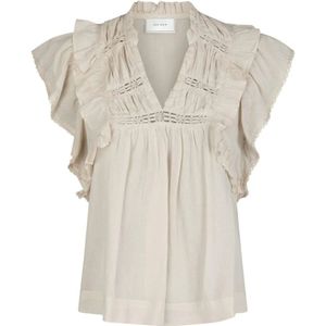 Neo Noir - Jayla S Voile Blouse - Beige - Katoen