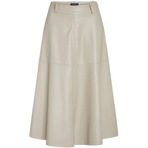 Bruuns Bazaar - Imma - A-lijnrok - Grijs - Veganistisch Leer