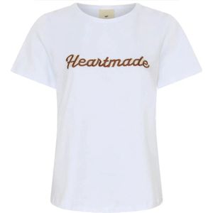 Heartmade, Dames, Tops, Wit, Maat: XS Katoen,
